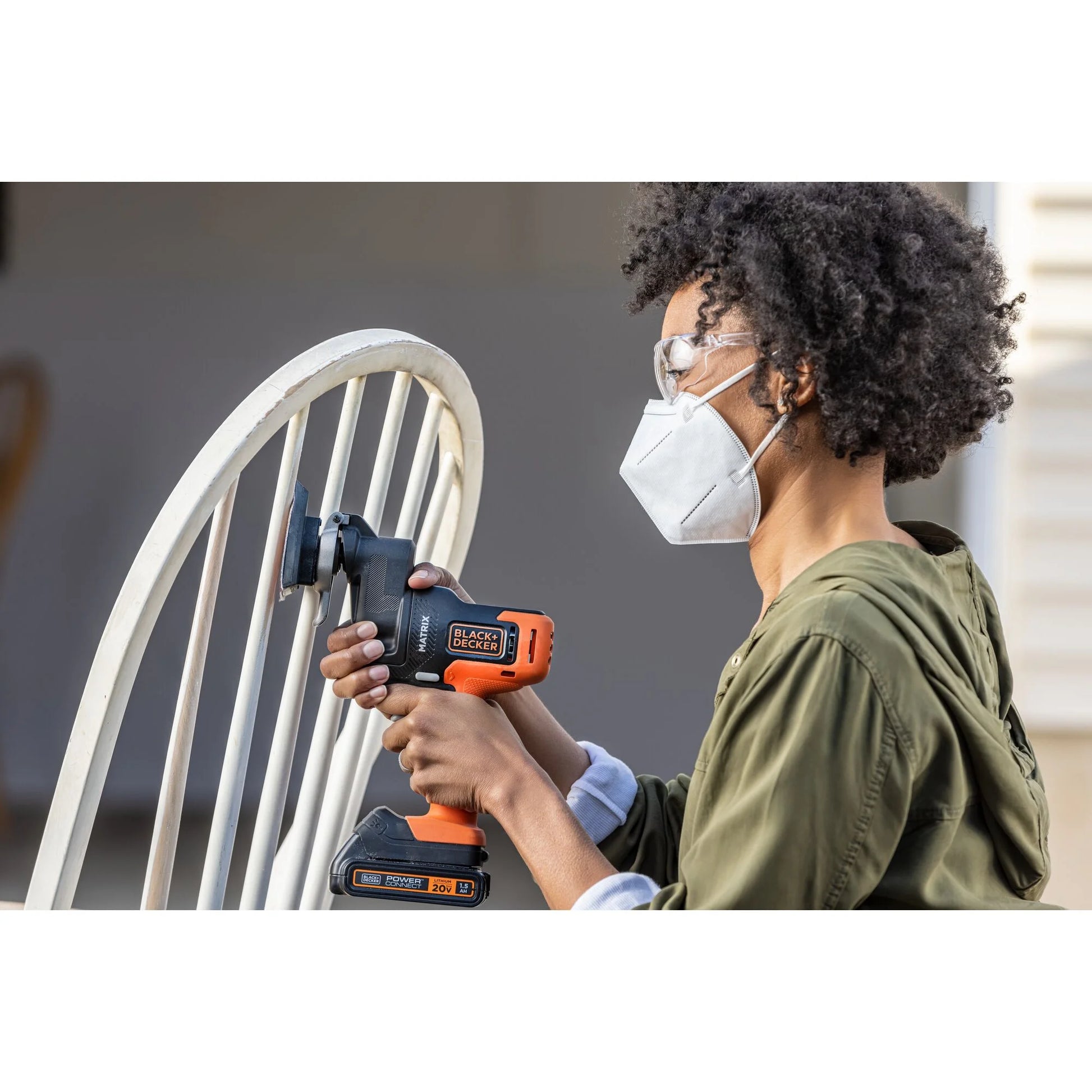 BLACK+DECKER 20V Cordless Drill, Power Tool Set, 1.5Ah, 6 Piece Set, Battery Included