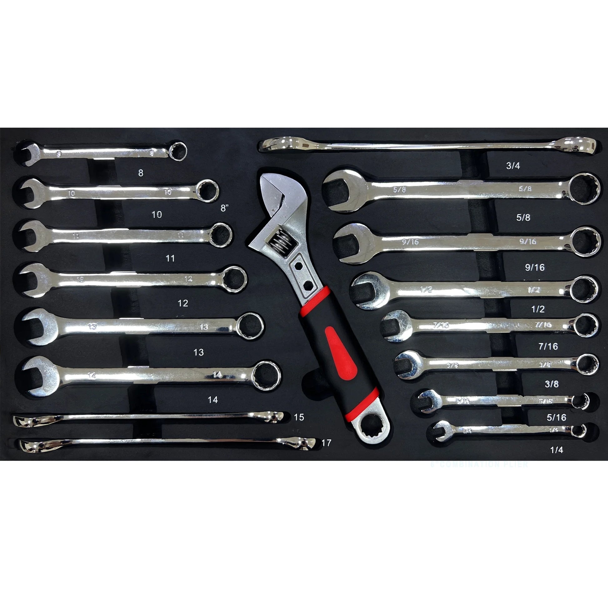 Tool Box with Tool Set, 3 Drawers Metal Toolbox Portable Tool Chest Organizer with Ball-Bearing Drawer