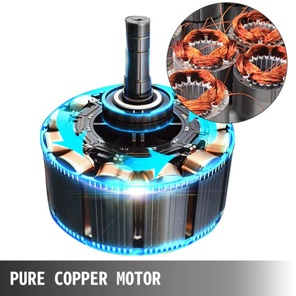 VEVOR 6.6 Gallon, Portable Air Compressor 1 HP, Oil Free, Steel Tank 750W, Pancake 115 Psi, Ultra Quiet for Home Repair, Tire Inflation