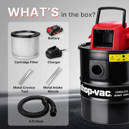 Shop-Vac 20V Cordless 5 Gallon Ash Vacuum
