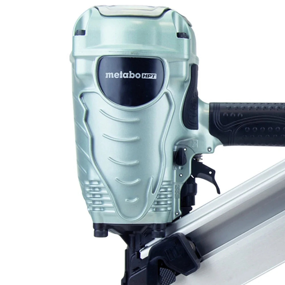 Metabo HPT Framing Nailer, Pro Preferred Brand of Pneumatic Nailers, 30 Degree Magazine, Accepts 2-Inch to 3-1/2-Inch Paper Collated Nails, Ideal for Framing, Truss Build Up, Wall Sheathing, NR90ADS1