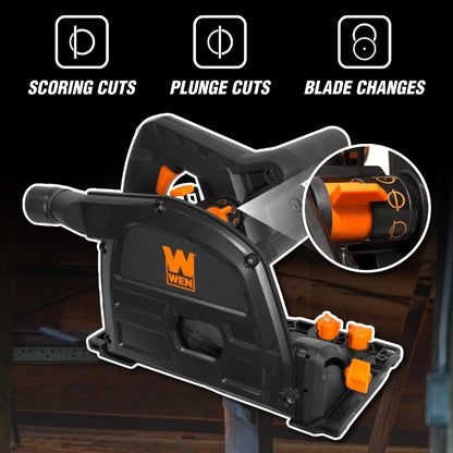 WEN 10-Amp 6.5-Inch Plunge Cut Sidewinder Circular Track Saw, CT1065
