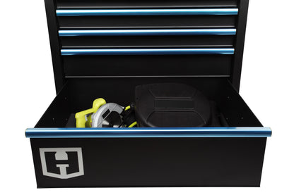 Hart 36-In W x 24-In D 5-Drawer Mobile Tool Chest Workbench W/Wood Top, Garage Use