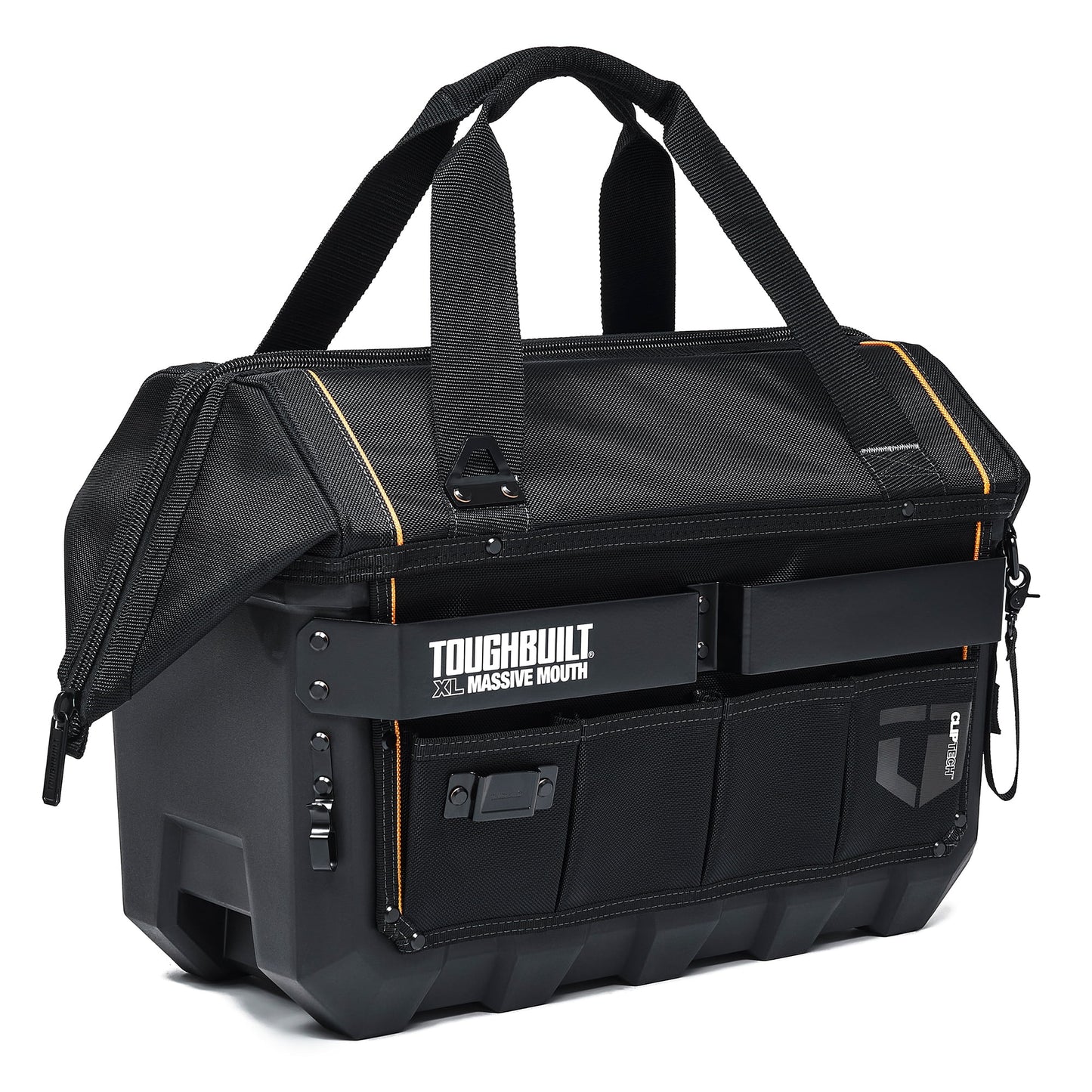 ToughBuilt Waterproof Tool Bag Pouch Organizer, XL Massive Mouth, Black
