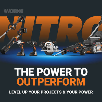 Worx Nitro WX130L.9 20V Compact Brushless 1/2? Drill/Driver (No Battery and Charger Included - Tool Only)