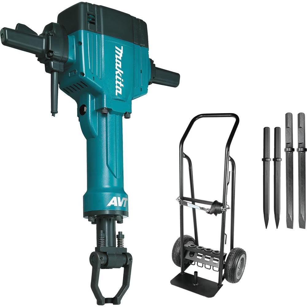 Makita HM1810X3 70 Lb. 15 Amp 1,100 107dB AC/DC Corded AVT Breaker Hammer