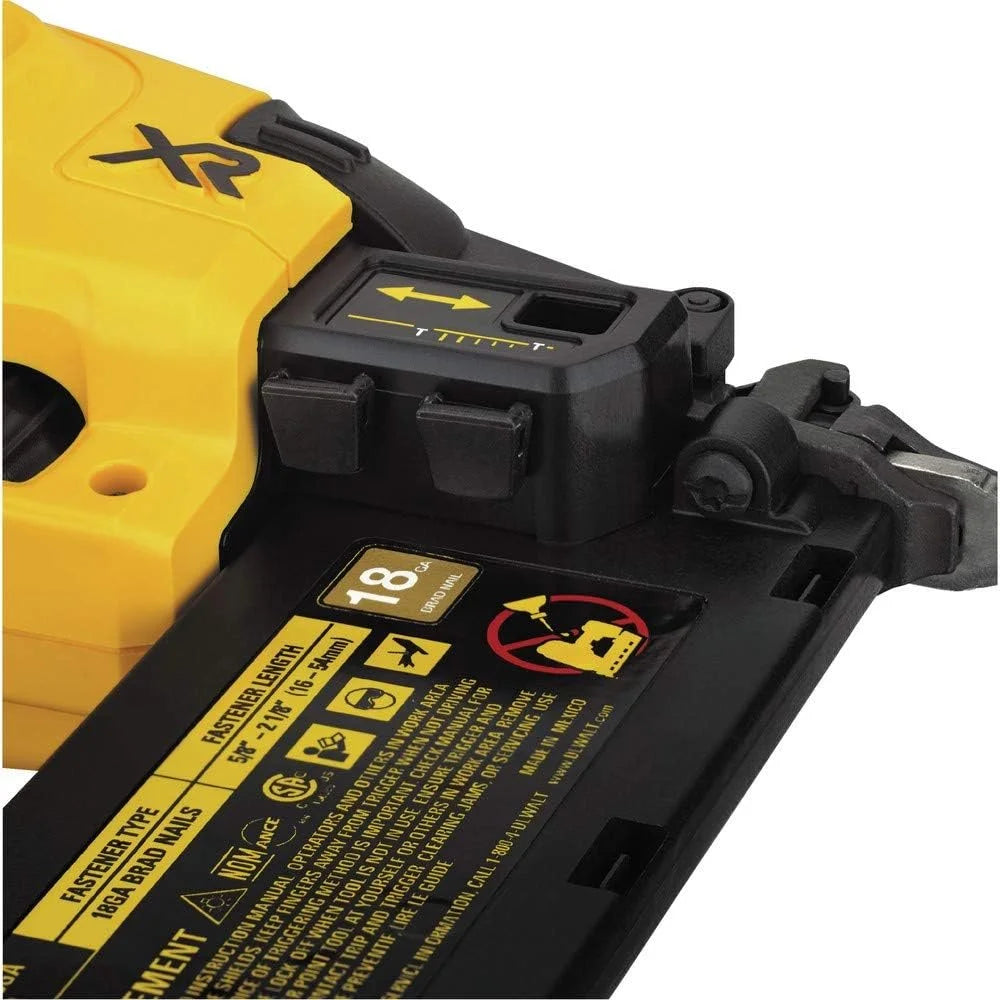 DEWALT DCN680B 20V MAX XR 18 GA Cordless Brad Nailer Tool Only