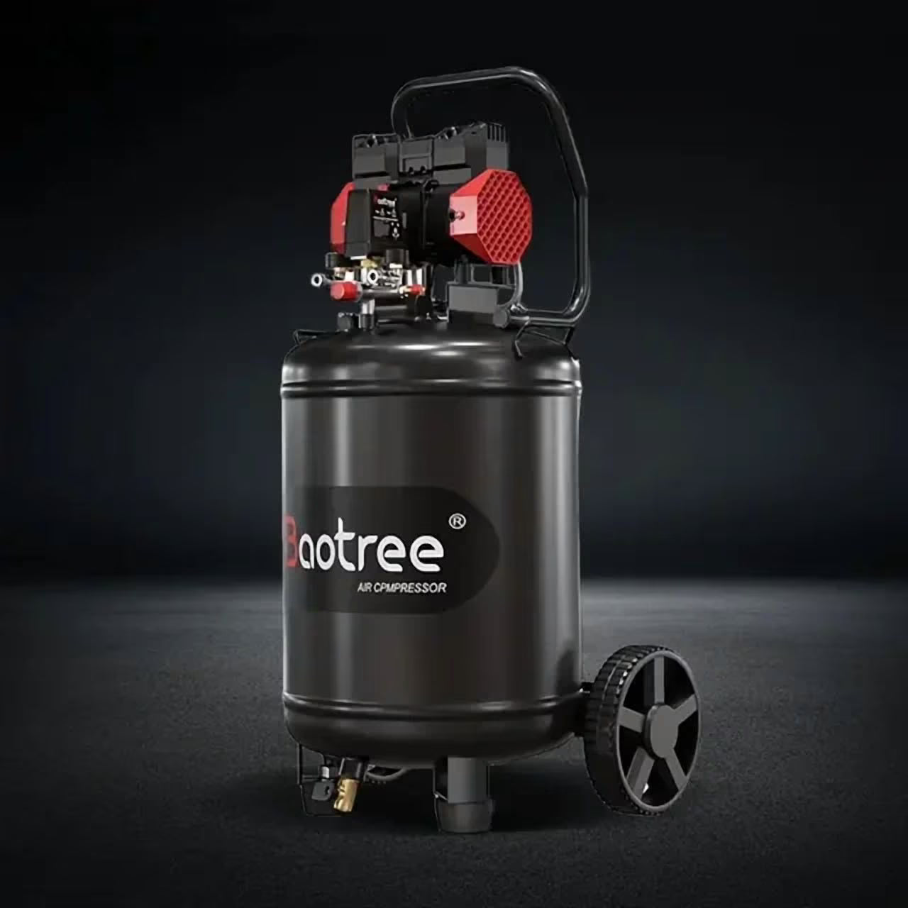 Zhixing 8 Gallon Portable Oil-Free Air Compressor, Ultra Quiet 70dB, 1.5HP 115PSI High Pressure 4.52CFM, Auto Repair/Bicycle Tire Inflating/Garage Painting | 110V-60Hz Home and Commercial