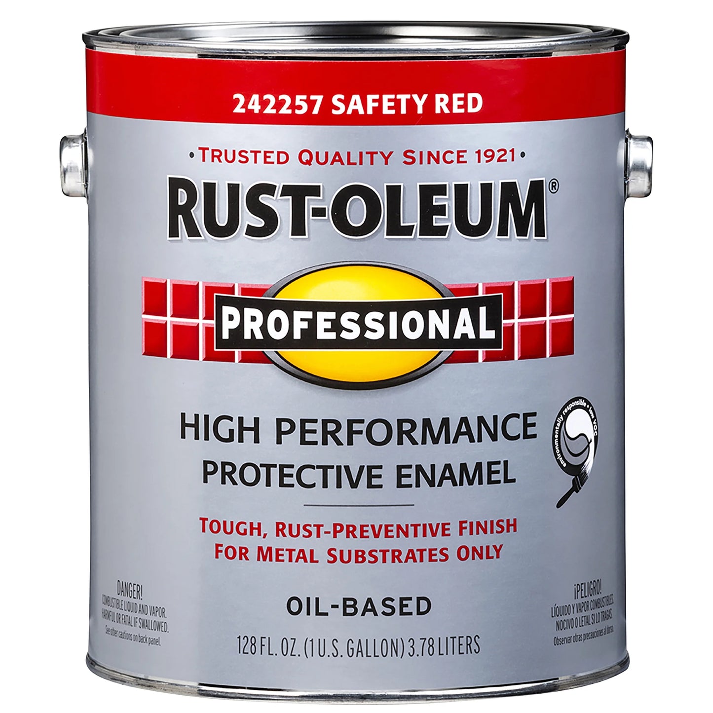 2 Pack, Safety Red (100 Voc), Rust-Oleum Professional High Performance Gloss Protective Enamel Paint- Gallon