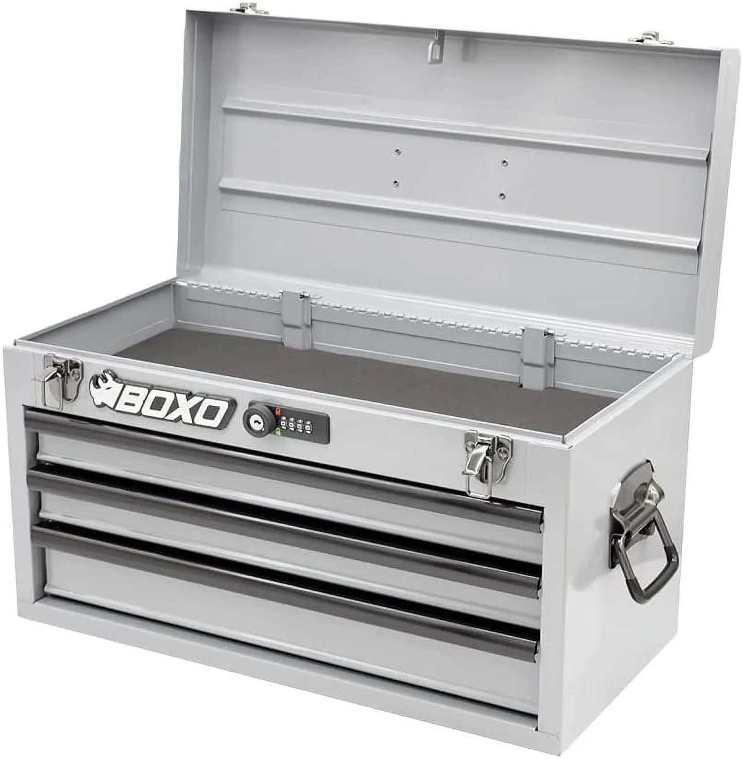 Completed Boxo USA Hand Carry 3-Drawer Heavy Duty Toolbox (White)