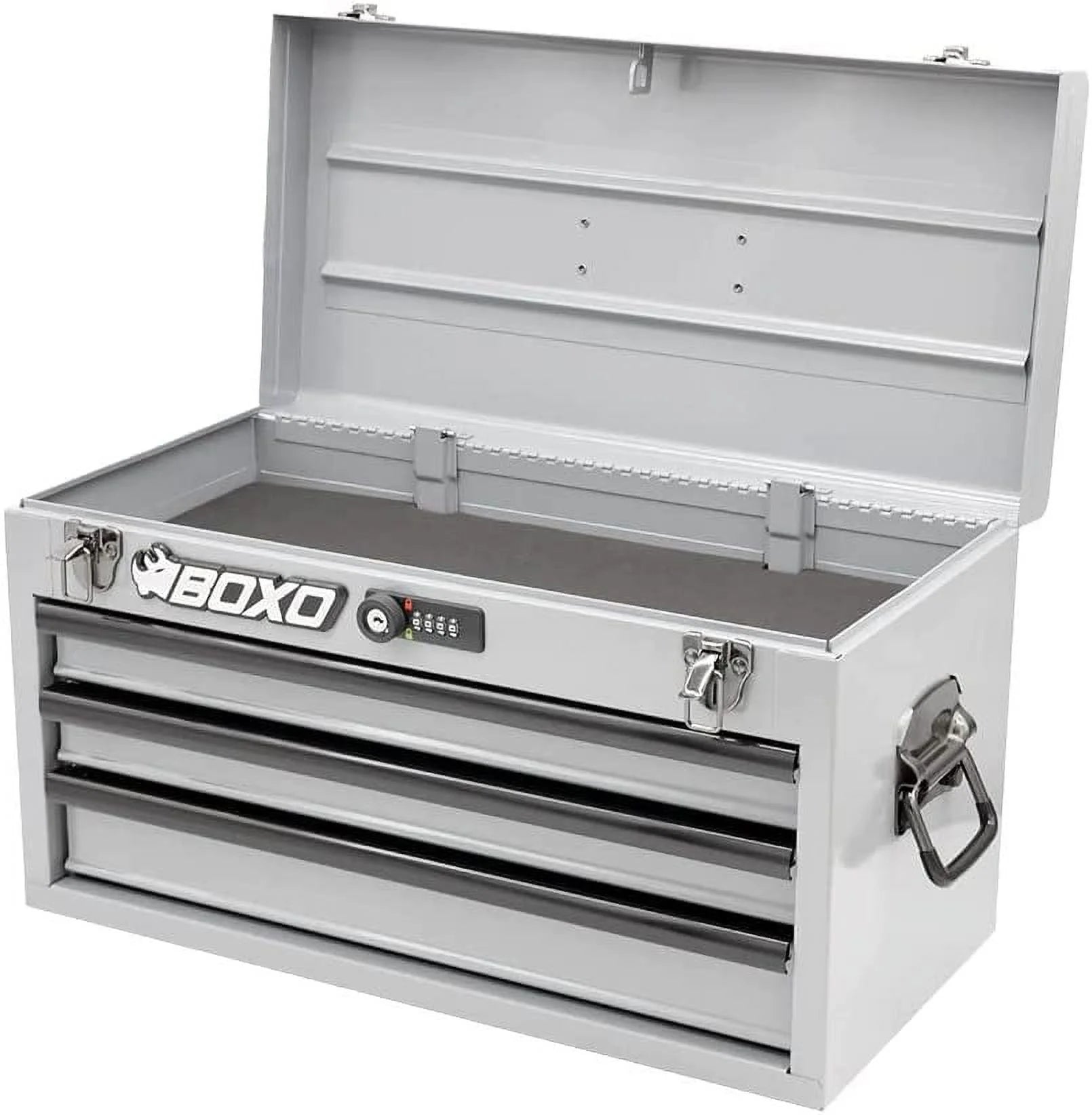 Completed Boxo USA Hand Carry 3-Drawer Heavy Duty Toolbox (White)
