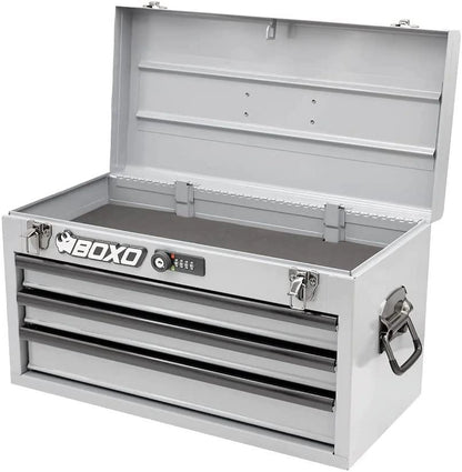 Completed Boxo USA Hand Carry 3-Drawer Heavy Duty Toolbox (White)