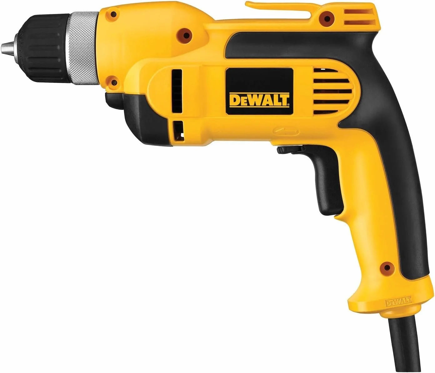 DEWALT Corded Drill, 7.0-Amp, 3/8-Inch, Pistol Grip DWD110K, Yellow