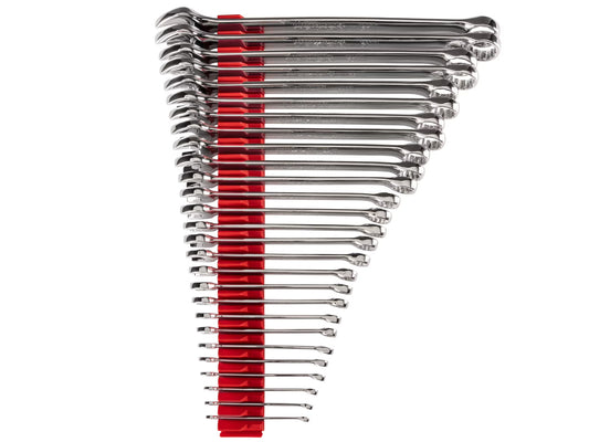 TEKTON Combination Wrench Set with Modular Wrench Organizer, 27-Piece (6 - 32 mm) | WCB95203