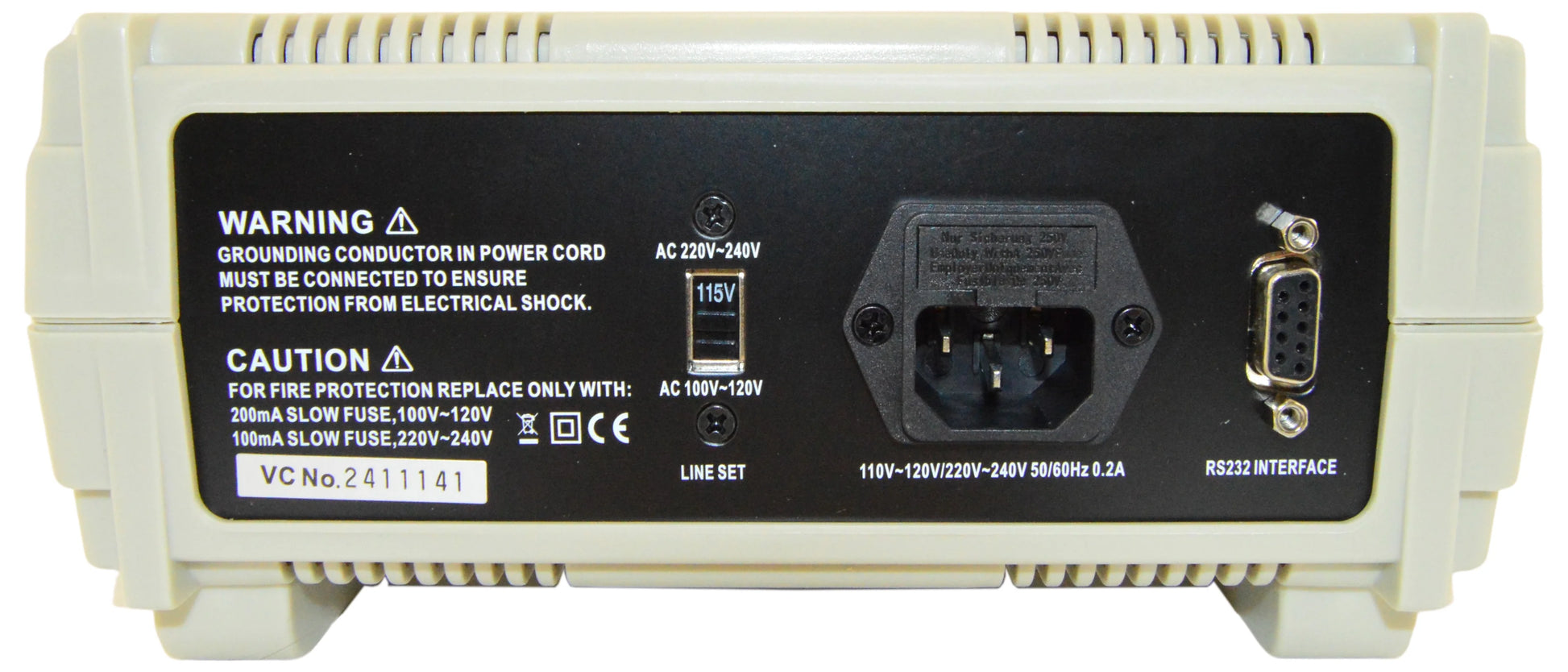 Bench Digital Multimeter with Software for Function Generator via RS-232 Computer Interface (VC8145)