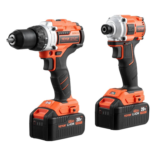 Tool Combo Kit Max 20V Cordless 2-Tool Power Combo Kit with 4.0 Ah Battery - Home & Workshop Use