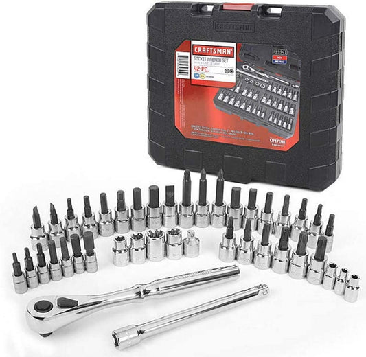 Craftsman 99941 42 Piece 1/4 and 3/8-inch Drive Bit and Torx Bit Socket Wrench Set