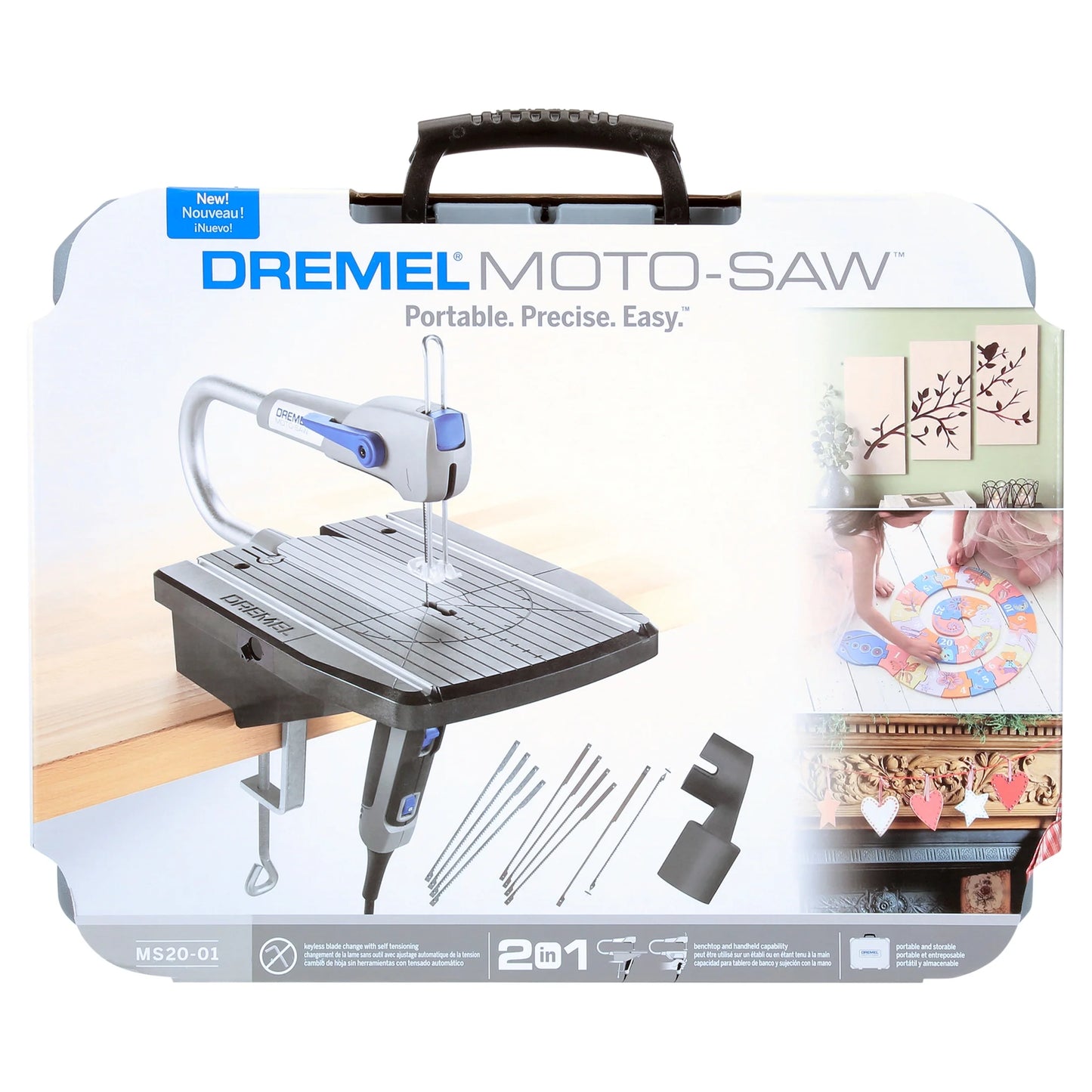 Dremel MS20-01 Moto-Saw 0.6 Amp Corded Scroll Saw for Plastic, Laminates, and Metal