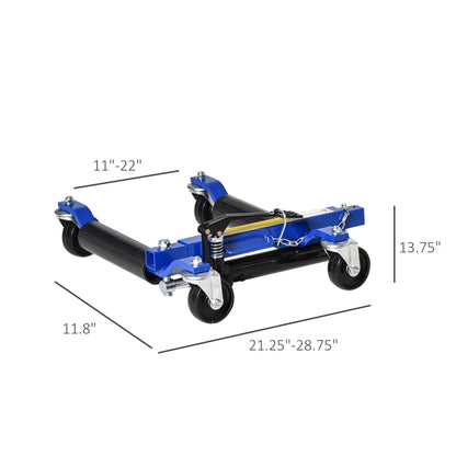 DURHAND 4 Wheel Dolly Portable for Lifting Vehicles, 1465 lbs Weight Capacity