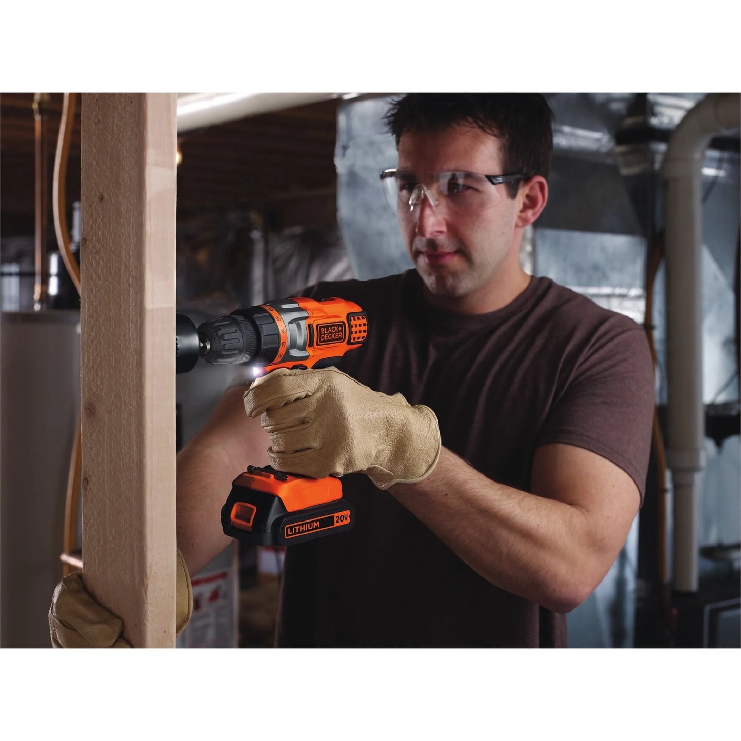 BLACK+DECKER 20V MAX* POWERCONNECT Cordless Drill/Driver + Circular Saw Combo Kit, (BDCD220CS)