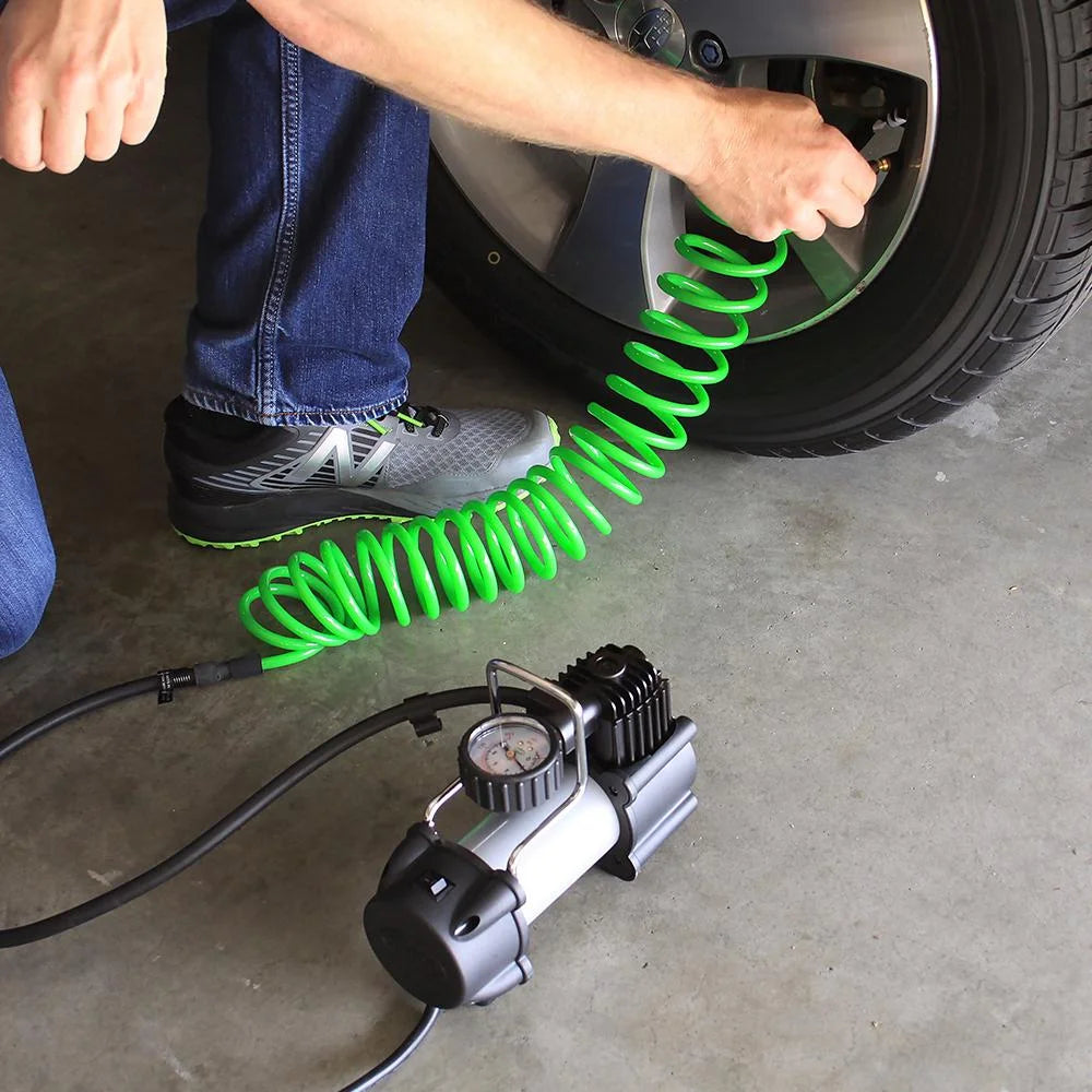 Slime 120V Garage Inflator Tire Compressor With Accessories Kit - 40045