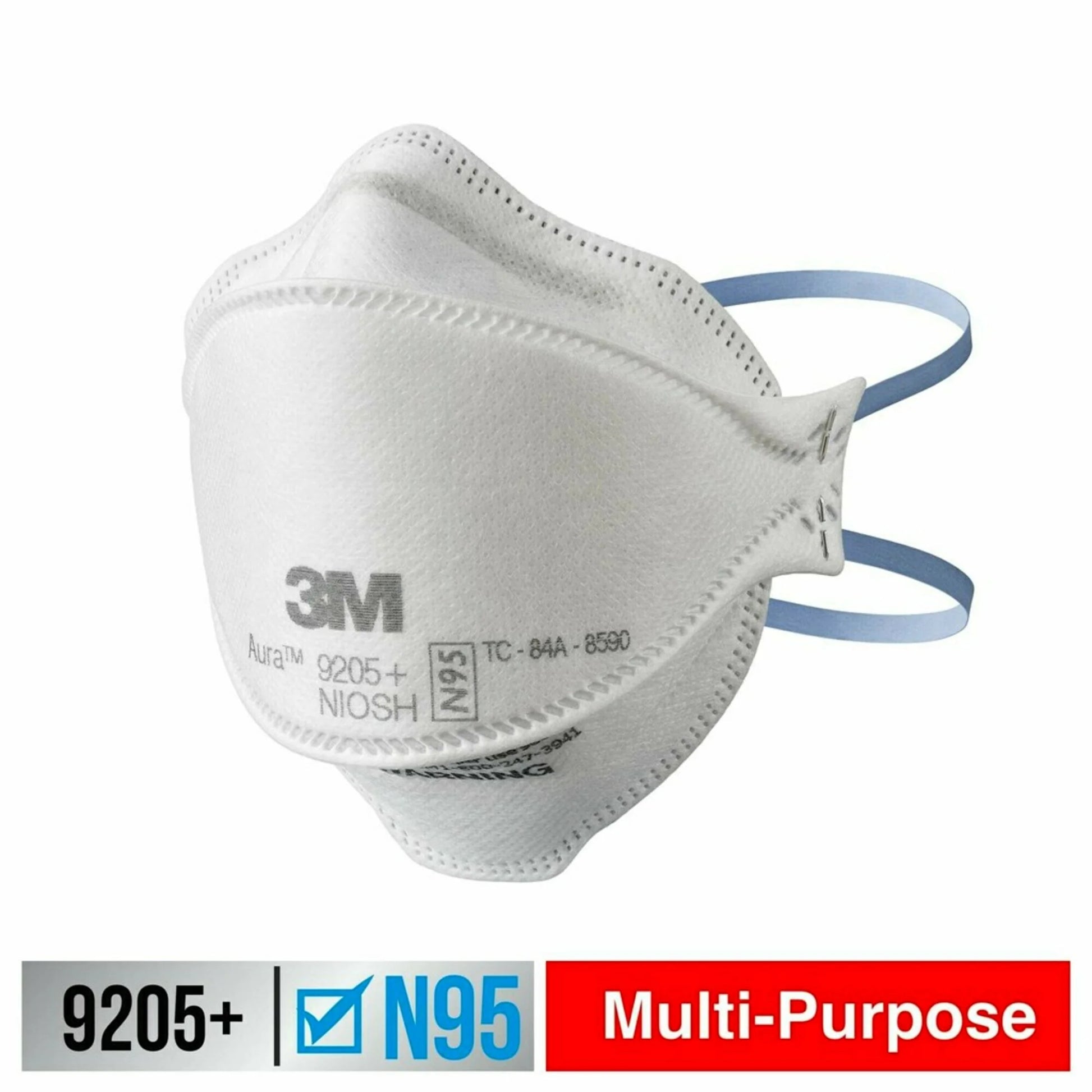 (4 pack) 3M N95 Aura Particulate Respirator 9205+, 10 Pack