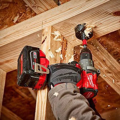 Milwaukee M18 Fuel 1/2" 18V Brushless Hammer Drill Driver 2804-22 with (2) 5Ah Batteries, Charger, & Tool Case