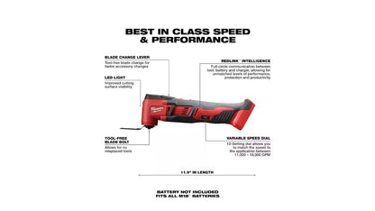Open Box Milwaukee 2695-27SH M18 18-Volt Lithium-Ion Cordless Combo Kit 7-Tool with 2-Batteries, Charger and Tool Bag