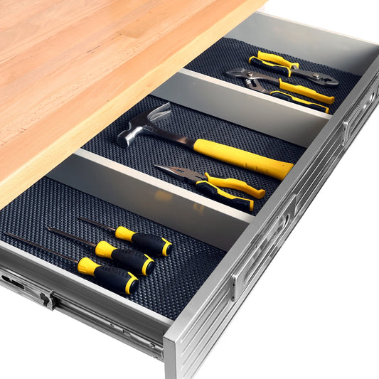 Seville Classics UltraHD Heavy Duty Commercial Lighted Workcenter Workbench w/Pegboard, Granite, 48" W x 24" D x 65.5" H