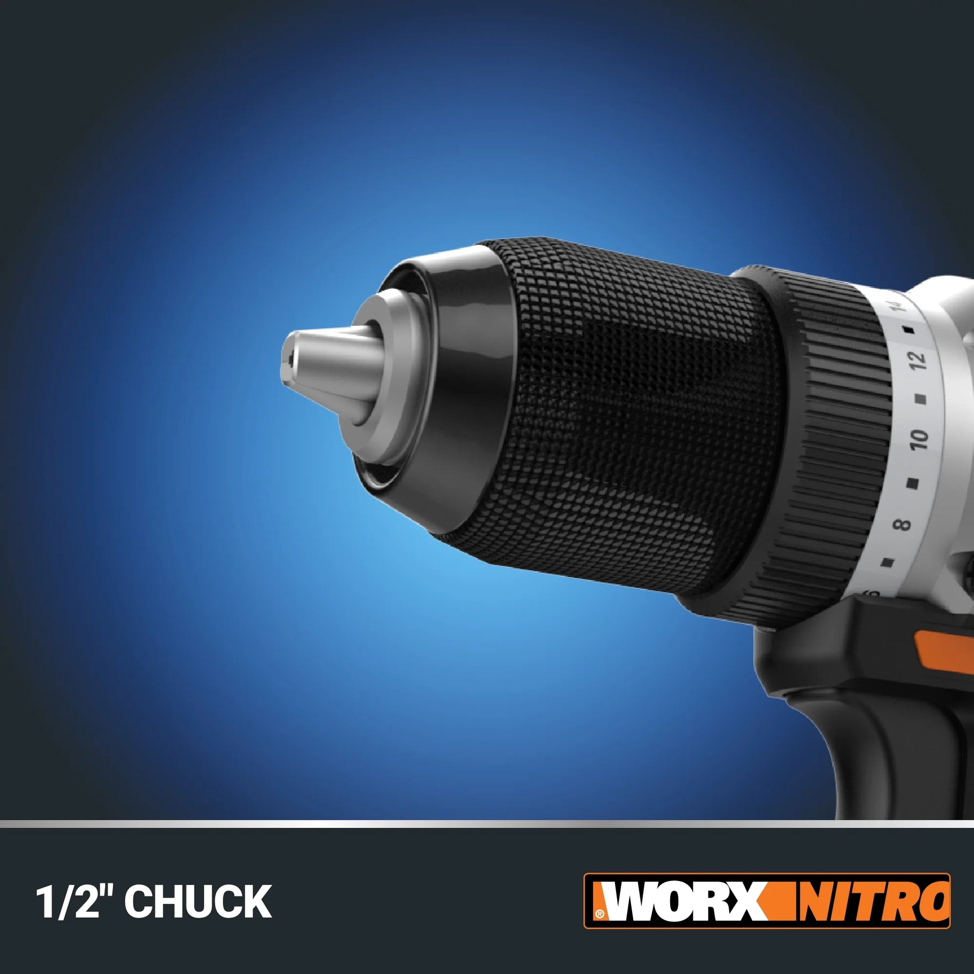 Worx Nitro WX130L.9 20V Compact Brushless 1/2? Drill/Driver (No Battery and Charger Included - Tool Only)