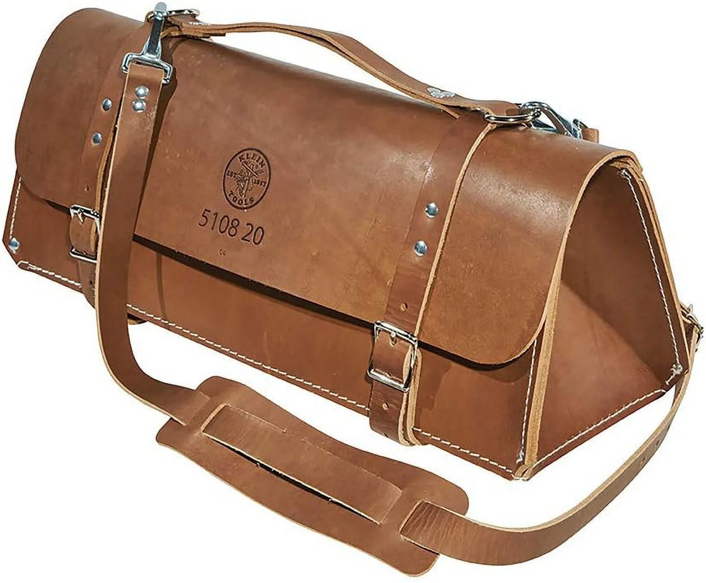 Klein Tools Deluxe Leather Bag, 20-Inch