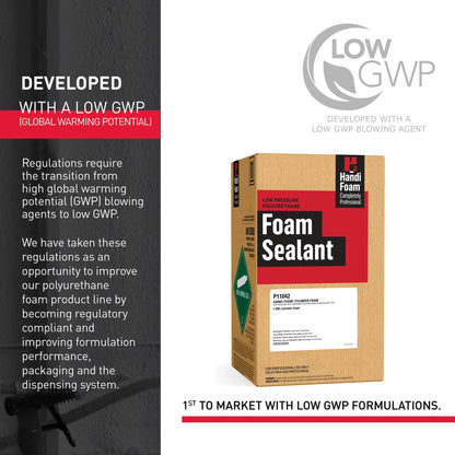 HANDIFOAM CYLINDER FOAM SEALANT, w/Accessories - 260 OZ