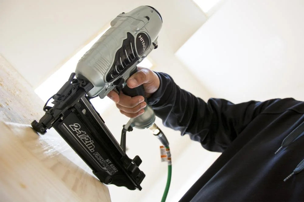 Hitachi NT65M2S Lightweight Finishing Pneumatic Nailer, 16 GA, 1 - 2-1/2 in, 1/4 in NPT Air Inlet, 70 - 120