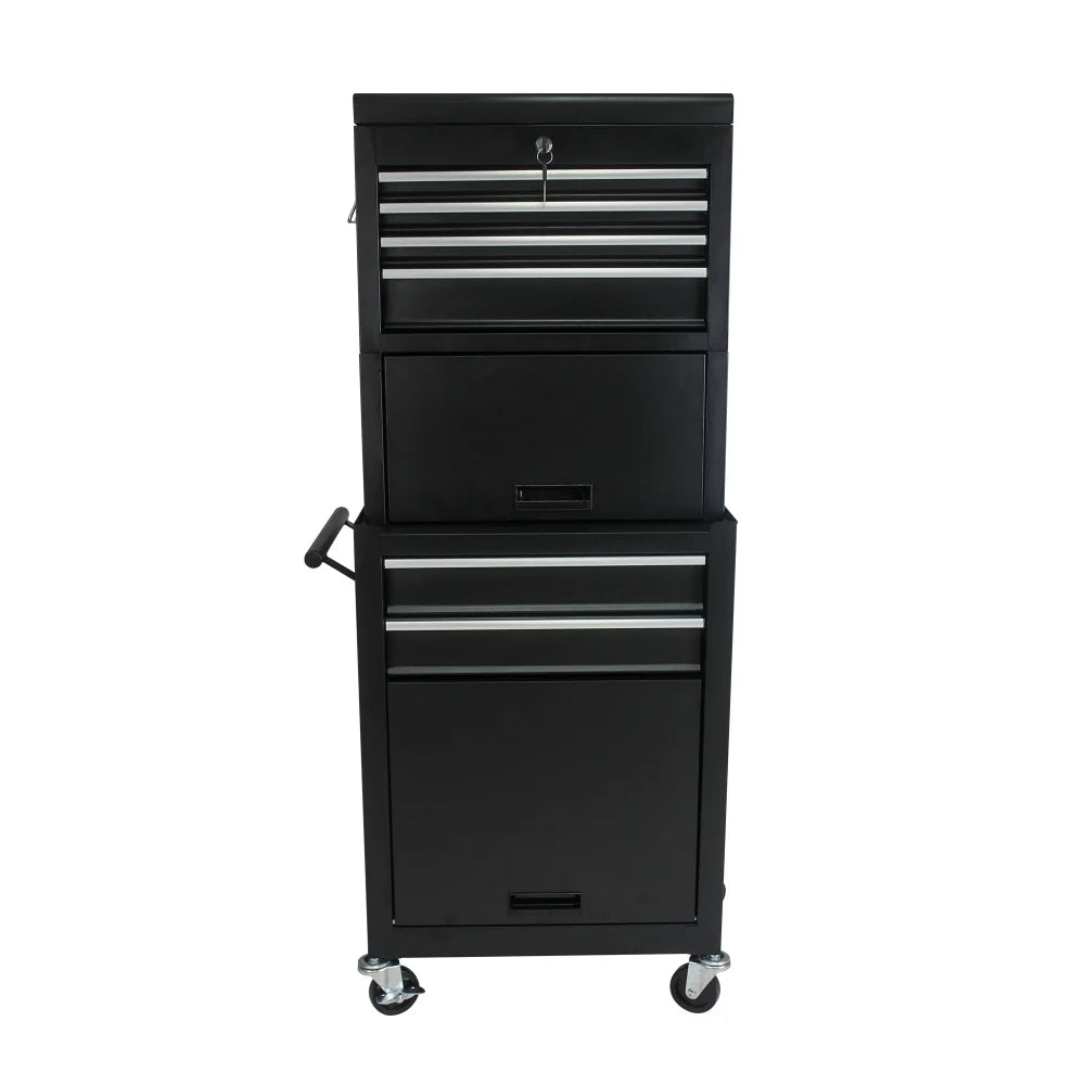 6 Drawers Rolling Tool Chest Cabinet,High Capacity Tool Storage Cabinet ,Rolling Tool Box with Wheels and Locking System,Portable Tool Organizer for Garage Warehouse Workshop