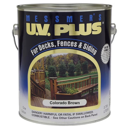 20-Pack of 1 gal Messmer's CMS-611-1 Colorado Brown U.V. Plus Oil Based Penetrating Wood Finish, 250 VOC