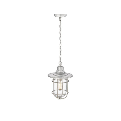 Millennium Lighting 1 Light Outdoor Hanging Lantern in Galvanized
