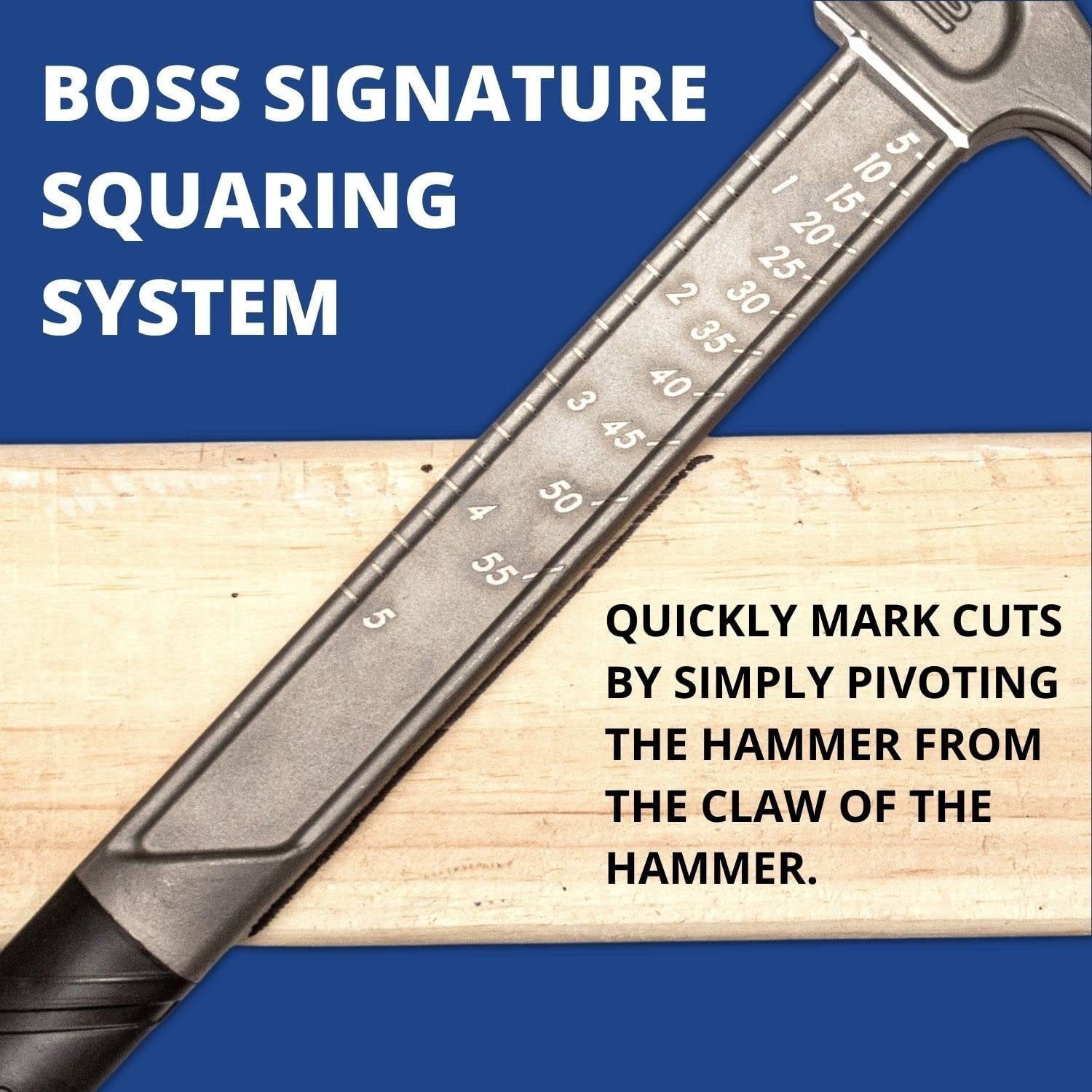 Boss Hammer BH14TIS 14 oz. Pro Series Smooth Face Full Titanium Hammer