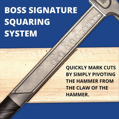 Boss Hammer BH14TIS 14 oz. Pro Series Smooth Face Full Titanium Hammer