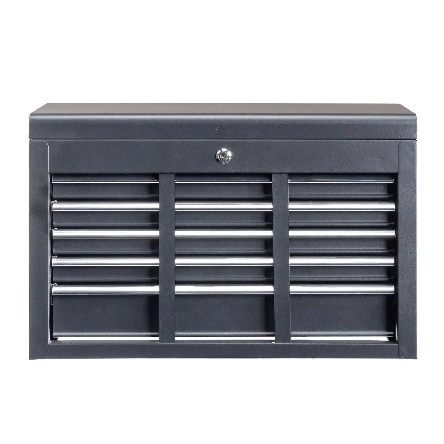IVV Tool Storage Box Chest with 5 Drawers Steel Repair Tool Box with Lock and Key, Black
