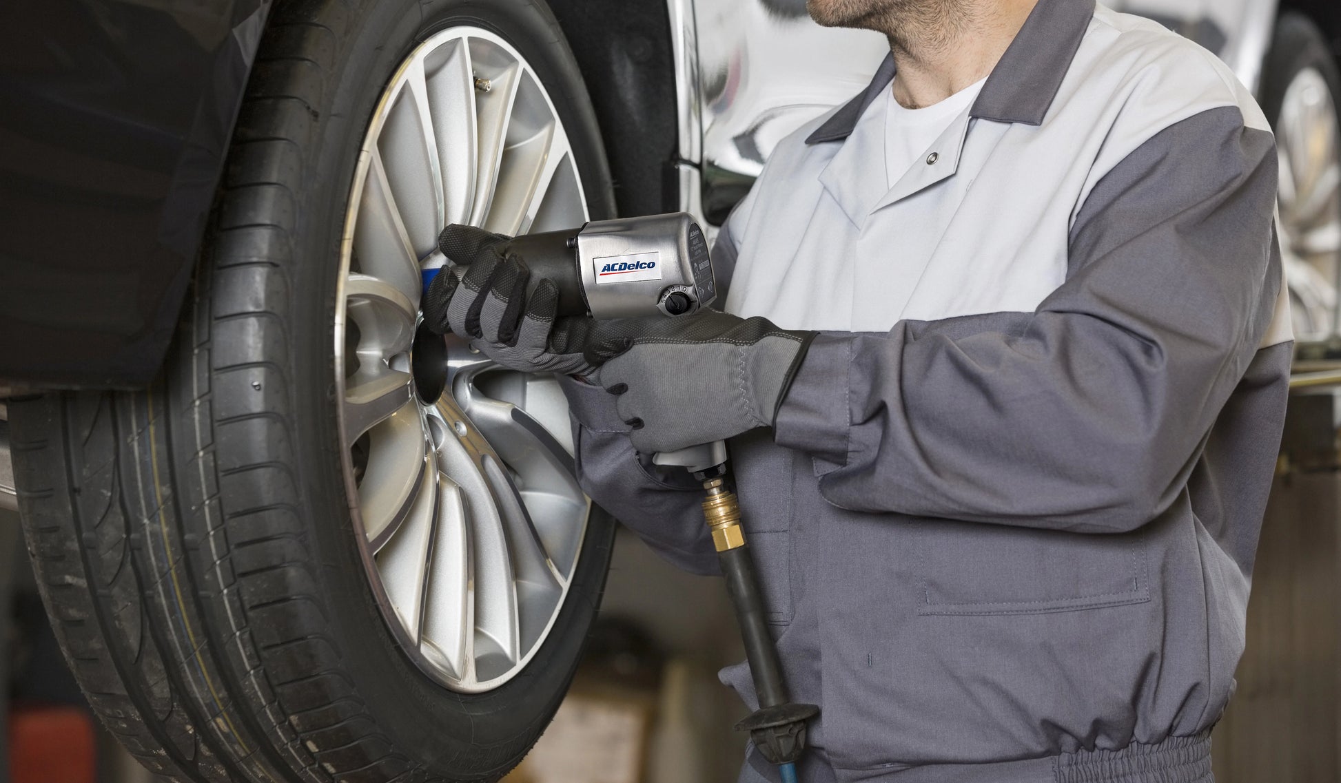 ACDelco ANI405A-NK1, 3/8" Pneumatic Impact Wrench, 8000 RPM 5-Speed