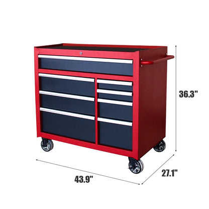 HPDAVV 41inch 11-drawer Tool Chest and Cabinet, Heavy Duty 11-Drawer Tool Chest Combo Rolling Cabinet with Locking System, 41 in. W x 24.5 in. D