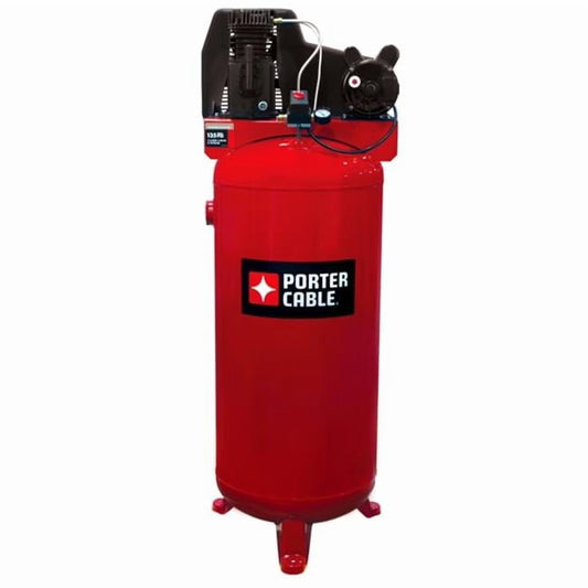 60-Gallon Single Stage Stationary Air Compressor, Red
