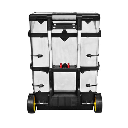 vidaXL 22.2" Stainless Steel Rolling Tool Boxes and Organizers with 2 Wheels Multicolor