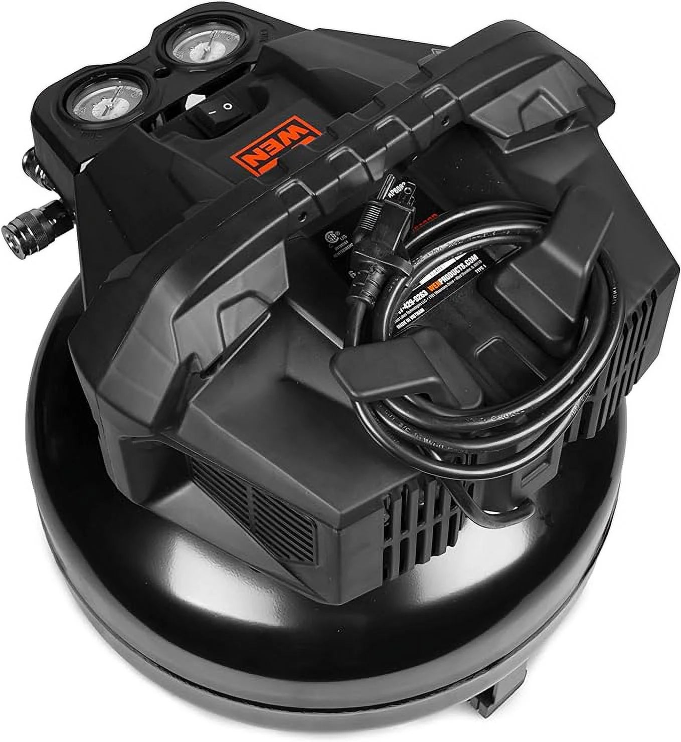 WEN, Oil-Free Pancake Style 150 PSI Air Compressor 6 Gallon