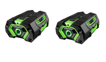 Ego Power+ 56V 4Ah Lithium Ion Power Tool Battery Pack With Fuel Indicator (2 Pack)