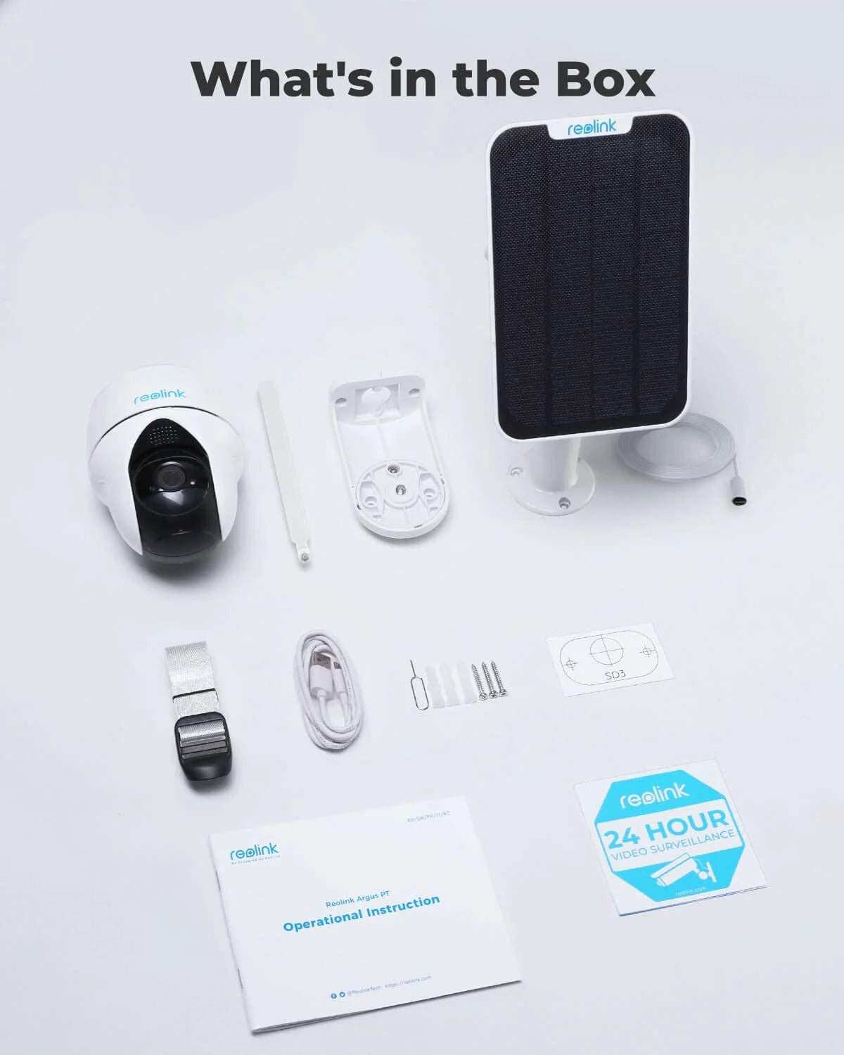 Reolink 4MP 3G/4G LTE Outdoor Security Solar-Powered Camera, 2K HD Vision, Support Cloud/SD Card
