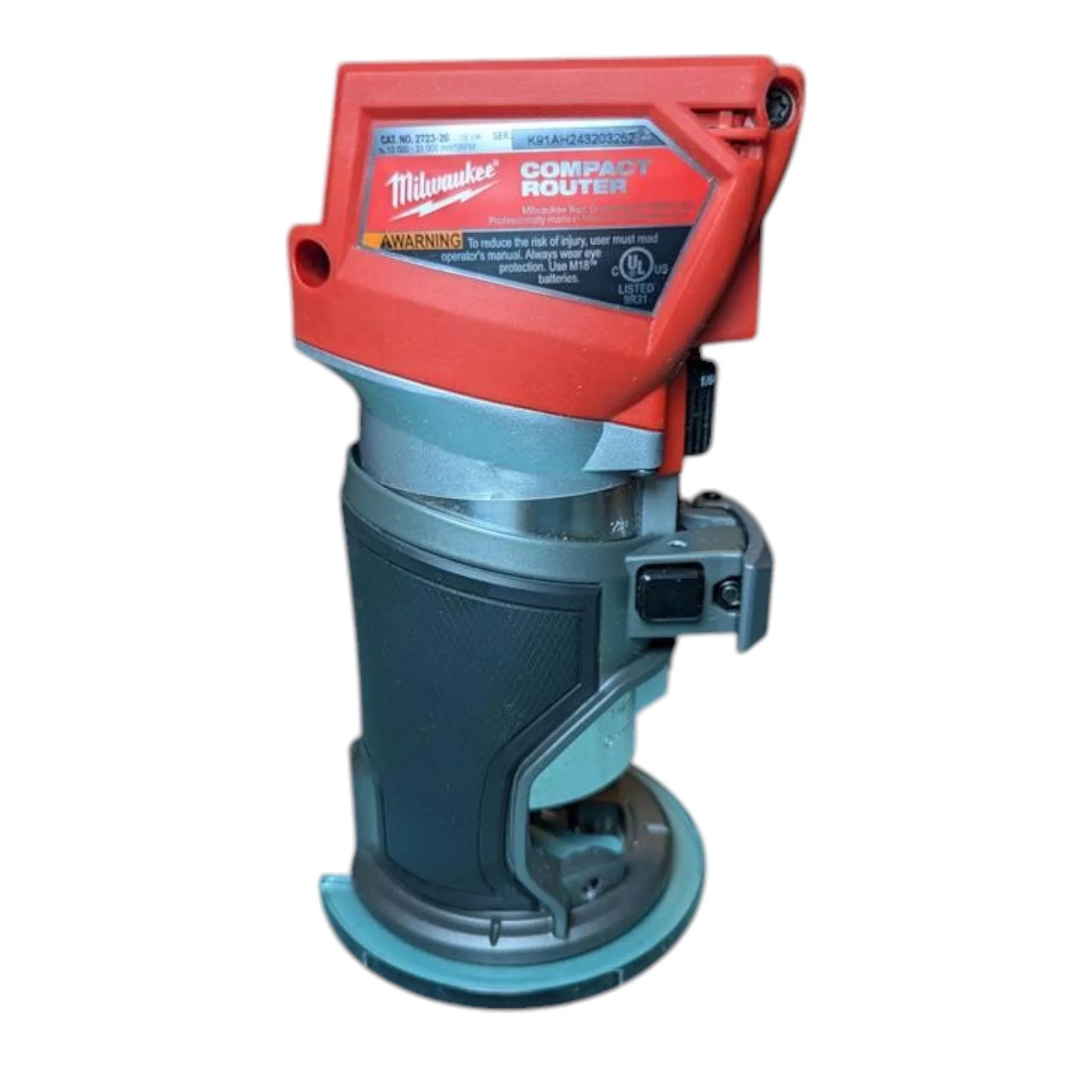 Milwaukee 2723-20 M18 FUEL 18V Cordless Compact Router (Bare Tool) - Brushless Trim Router for Woodworking, Cabinet Making & Edge Routing, 31,000 RPM