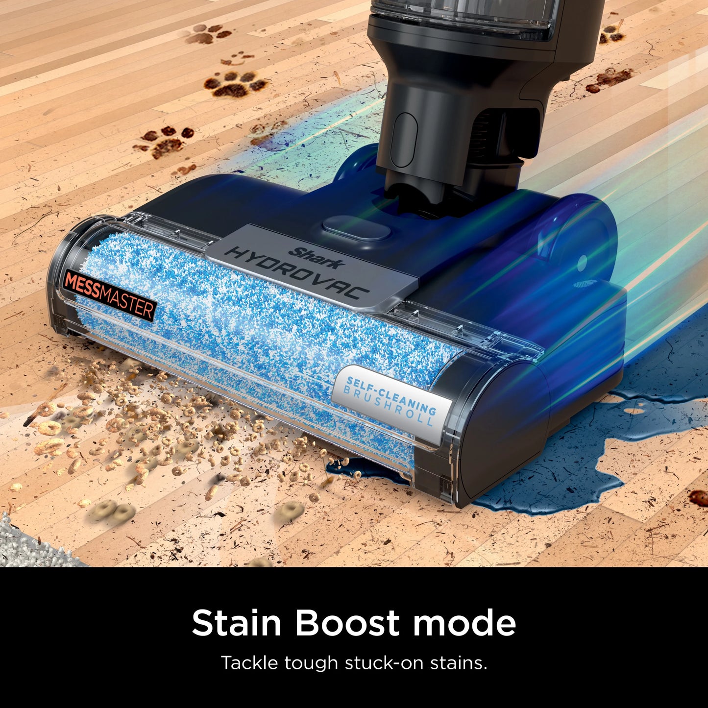 Shark HydroVac MessMaster 3-in-1 Vacuum Cordless Mop w/Self-Cleaning, Stain Boost 12oz Formula, WD260
