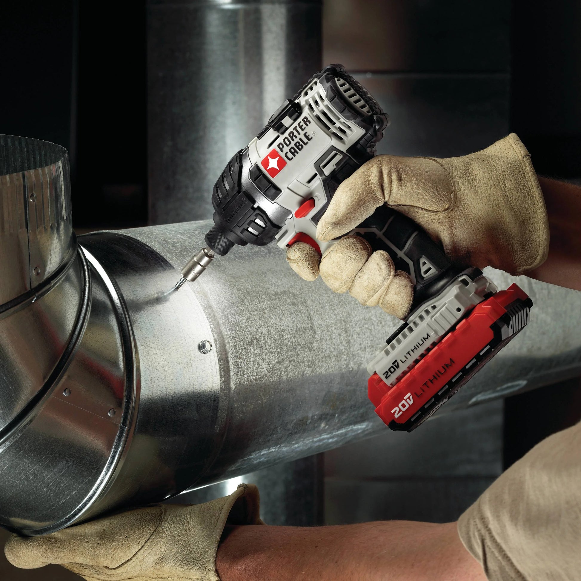 PORTER CABLE 20-Volt Max Lithium-Ion Cordless Drill & Impact Driver Combo Kit, PCCK602L2
