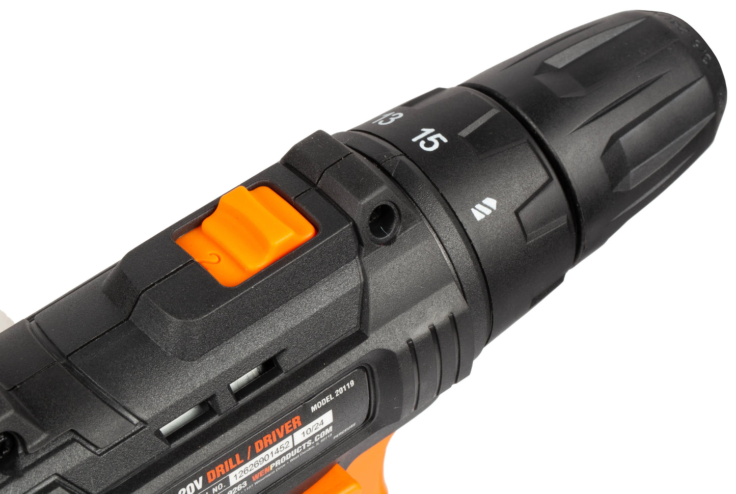 WEN 20V Max Cordless Drill, Brushless Compact Impact Driver, and LED Torch Flashlight Combo Kit w/2Ah Battery and Charger (20VK3DDL)